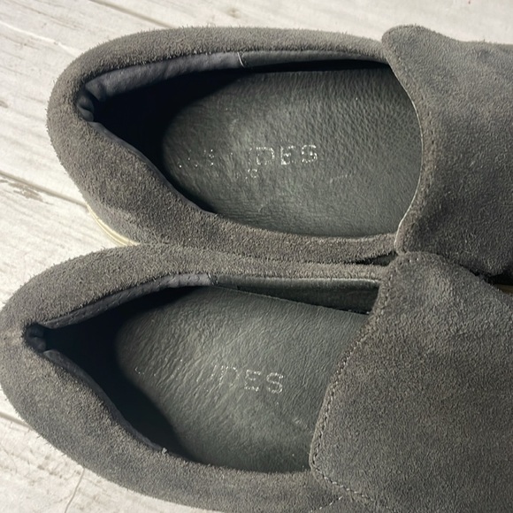 J/Slides NYC Grey Suede Platform Slip On Sneakers - Picture 9 of 10
